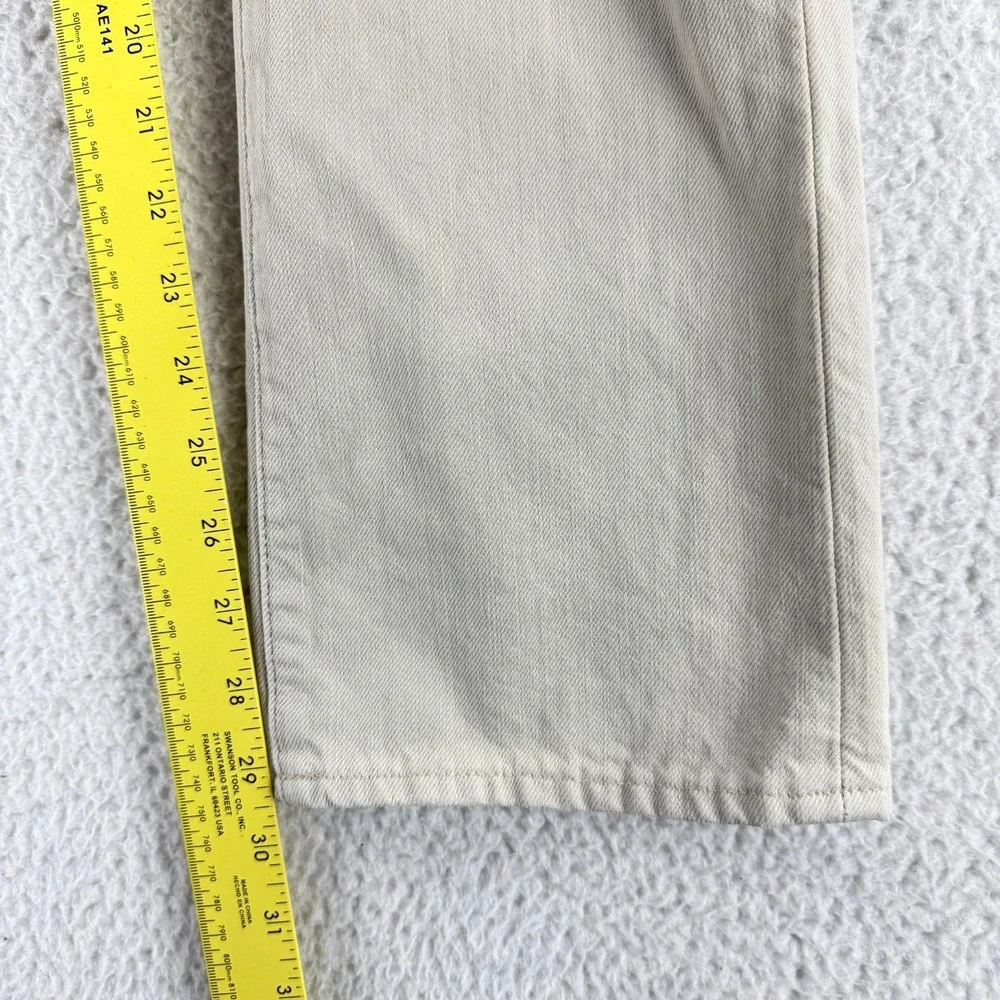 Polo Ralph Lauren Jeans Men Size 34x30‎ Beige Denim Slim Straight Casual Vintage